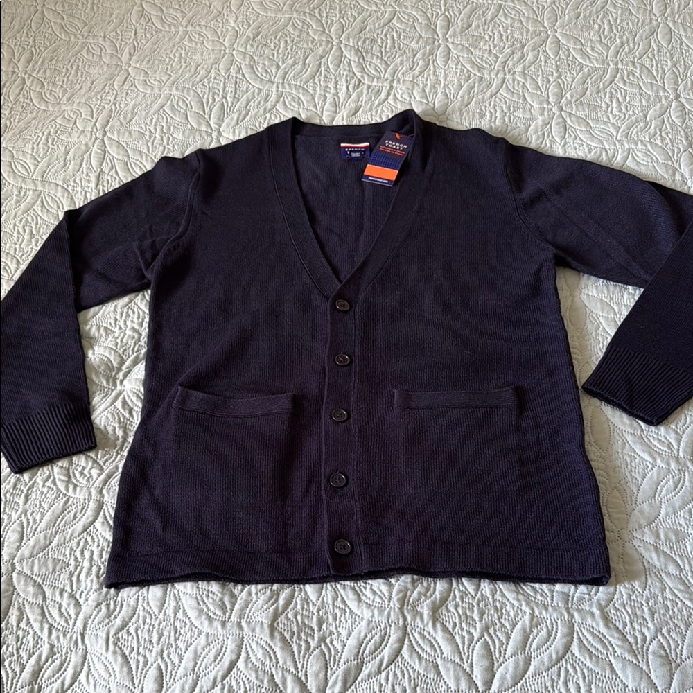 Kids Navy Blue French Toast uniform sweater